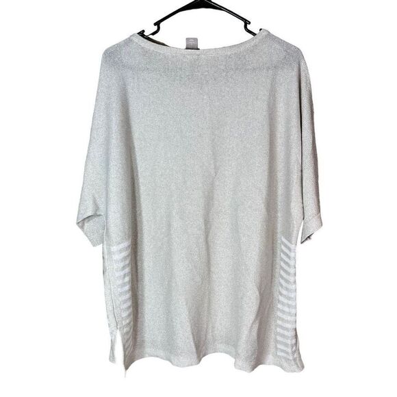 Chico’s Shimmer Side Rib Pullover Sweater Size Large - Picture 8 of 8